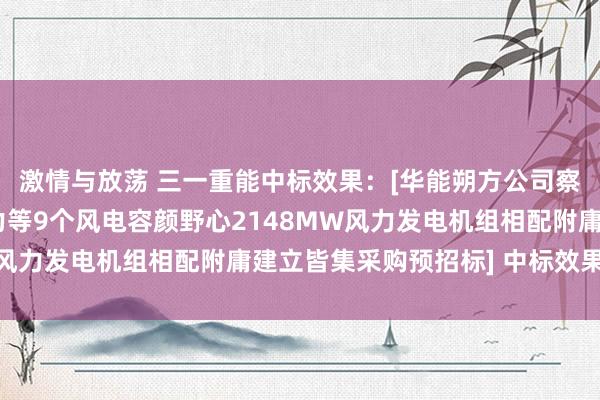 激情与放荡 三一重能中标效果：[华能朔方公司察右中旗灵改成就新动力等9个风电容颜野心2148MW风力发电机组相配附庸建立皆集采购预招标] 中标效果公示