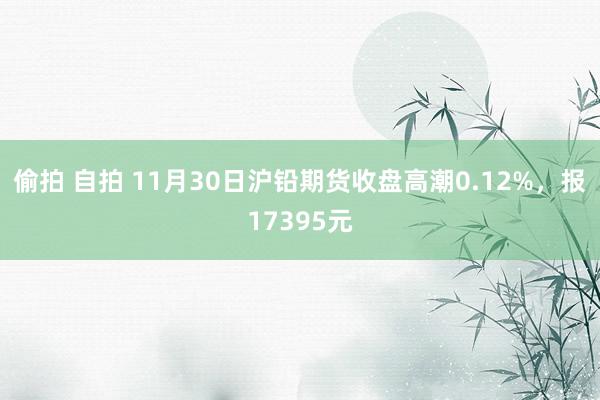 偷拍 自拍 11月30日沪铅期货收盘高潮0.12%，报17395元